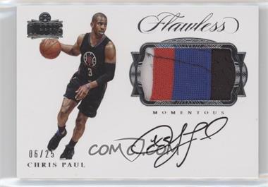 2016-17 Panini Flawless - Momentous Patch Autographs #M-CP3 - Chris Paul /25