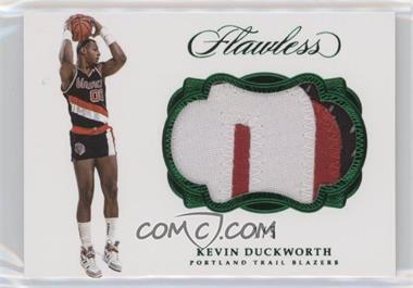 2016-17 Panini Flawless - Patches - Emerald #P-KVD - Kevin Duckworth /5