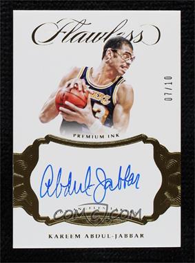 2016-17 Panini Flawless - Premium Ink - Gold #PI-KAJ - Kareem Abdul-Jabbar /10