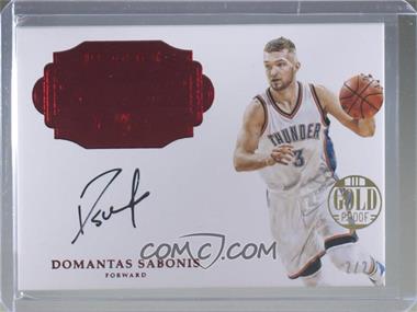 2016-17 Panini Flawless - Rookie Autographs - Ruby Gold Proof #RA-DOS - Domantas Sabonis /2