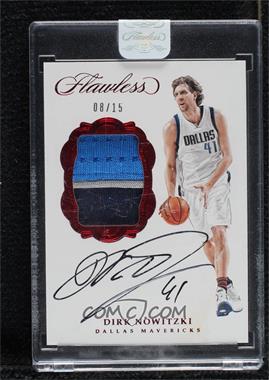 2016-17 Panini Flawless - Signature Prime Materials - Ruby #SP-DN - Dirk Nowitzki /15 [Uncirculated]