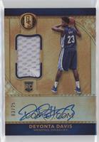 Rookie Jersey Autographs Prime - Deyonta Davis #/25