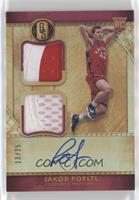 Rookie Jersey Autographs Double Prime - Jakob Poeltl #/25