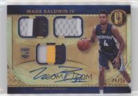 Rookie Jersey Autographs Triple Prime - Wade Baldwin IV #/25