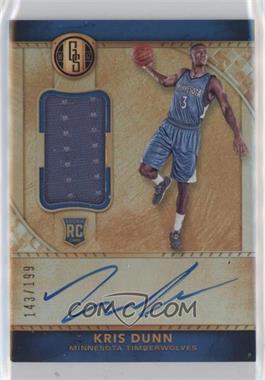 2016-17 Panini Gold Standard - [Base] #204 - Rookie Jersey Autographs - Kris Dunn /199 [EX to NM]