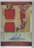 Rookie Jersey Autographs Double - Jakob Poeltl #/149