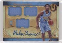 Rookie Jersey Autographs Triple - Malik Beasley #/99