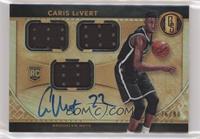 Rookie Jersey Autographs Triple - Caris LeVert #/99