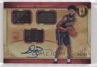 Rookie Jersey Autographs Triple - DeAndre' Bembry #/99