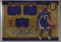 Rookie Jersey Autographs Triple - Malachi Richardson [Noted] #/99