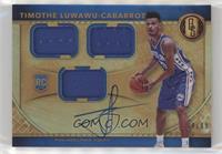 Rookie Jersey Autographs Triple - Timothe Luwawu-Cabarrot #/99