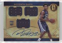 Rookie Jersey Autographs Triple - Deyonta Davis #/99