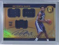 Rookie Jersey Autographs Triple - Deyonta Davis [Noted] #/99