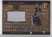 Rookie Jersey Autographs Jumbos - Deyonta Davis #/49