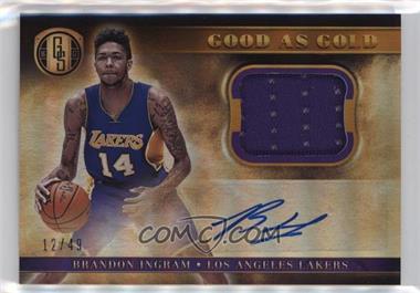 2016-17 Panini Gold Standard - Good as Gold Autographs #1 - Brandon Ingram /49