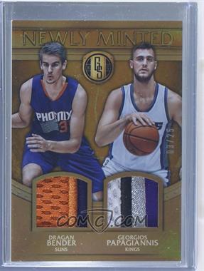 2016-17 Panini Gold Standard - Newly Minted Memorabilia Duals #2 - Dragan Bender, Georgios Papagiannis /25