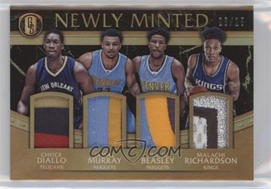 2016-17 Panini Gold Standard - Newly Minted Memorabilia Quads - Black #20 - Malik Beasley, Cheick Diallo, Jamal Murray, Malachi Richardson /15