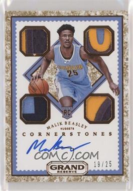 2016-17 Panini Grand Reserve - [Base] - Rookie Cornerstones Granite #137 - Rookie Cornerstones - Malik Beasley /25