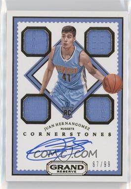 2016-17 Panini Grand Reserve - [Base] #112 - Rookie Cornerstones - Juan Hernangomez /99