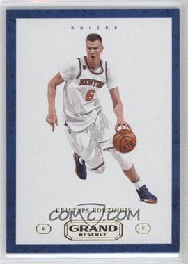 2016-17 Panini Grand Reserve - [Base] #37 - Kristaps Porzingis