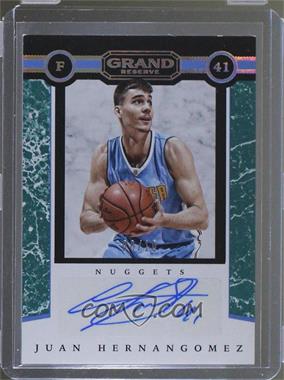 2016-17 Panini Grand Reserve - Grand Autographs - Marble #4 - Juan Hernangomez /10 [Noted]