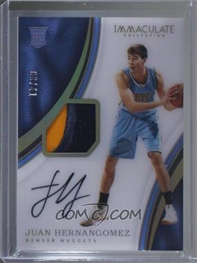 2016-17 Panini Immaculate Collection - [Base] - Jersey Number #110 - Rookie Patch Autographs - Juan Hernangomez /41