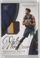 Rookie Patch Autographs - Deyonta Davis #/99