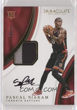 2016-17 Panini Immaculate Collection - [Base] #124 - Rookie Patch Autographs - Pascal Siakam /99 [Noted]
