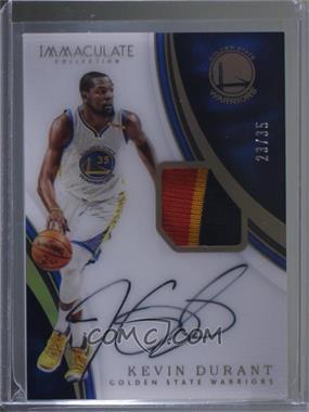 2016-17 Panini Immaculate Collection - Patch Autographs - Jersey Number #P-KD - Kevin Durant /35