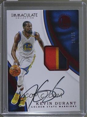 2016-17 Panini Immaculate Collection - Patch Autographs - Red #P-KD - Kevin Durant /25