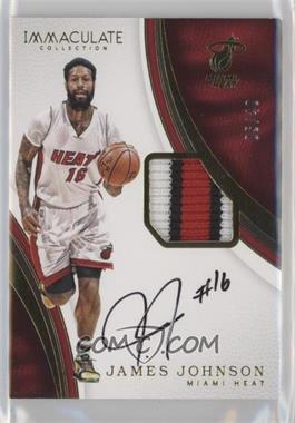 2016-17 Panini Immaculate Collection - Patch Autographs #P-JJ - James Johnson /40