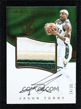 2016-17 Panini Immaculate Collection - Premium Patch Autographs #PP-JET - Jason Terry /35
