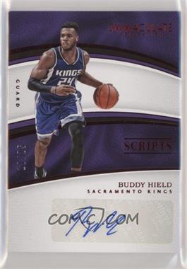 2016-17 Panini Immaculate Collection - Scripts - Red #SC-BHI - Buddy Hield /25