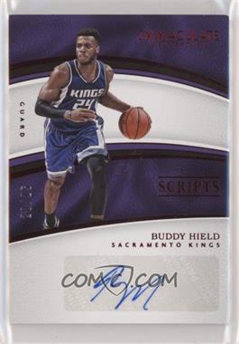 2016-17 Panini Immaculate Collection - Scripts - Red #SC-BHI - Buddy Hield /25