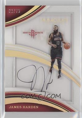 2016-17 Panini Immaculate Collection - Shadowbox Signatures #31 - James Harden /75