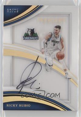 2016-17 Panini Immaculate Collection - Shadowbox Signatures #36 - Ricky Rubio /35