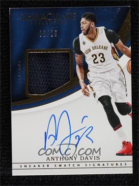 2016-17 Panini Immaculate Collection - Sneaker Swatch Signatures #SN-AD - Anthony Davis /25