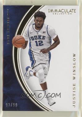 2016-17 Panini Immaculate Collection Collegiate - [Base] #25 - Justise Winslow /99