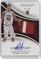 Patch Autographs - Jakob Poeltl #/99