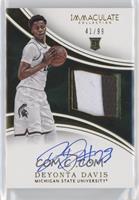 Patch Autographs - Deyonta Davis #/99