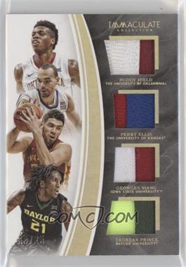 2016-17 Panini Immaculate Collection Collegiate - Quads - Prime #16 - Buddy Hield, Perry Ellis, Georges Niang, Taurean Prince /25