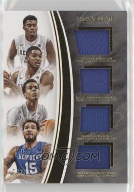 2016-17 Panini Immaculate Collection Collegiate - Quads #5 - Dakari Johnson, Karl-Anthony Towns, Skal Labissiere, Willie Cauley-Stein /99