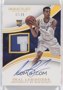2016-17 Panini Immaculate Collection Collegiate - Signature Patches - Gold #54 - Skal Labissiere /25