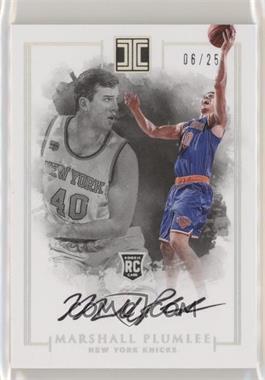 2016-17 Panini Impeccable - [Base] - Holo Silver #124 - Rookie Autographs - Marshall Plumlee /25