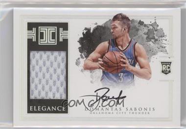 2016-17 Panini Impeccable - [Base] - Holo Silver #144 - Elegance Rookie Jersey Autographs - Domantas Sabonis /25