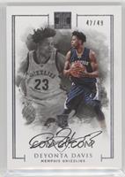 Rookie Autographs - Deyonta Davis #/49