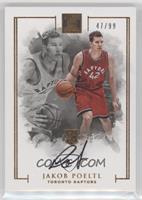 Rookie Autographs - Jakob Poeltl #/99