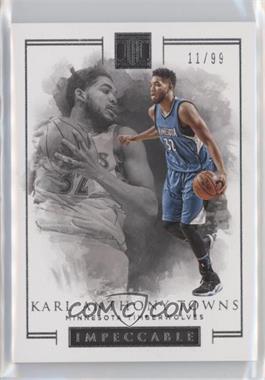 2016-17 Panini Impeccable - [Base] #68 - Karl-Anthony Towns /99