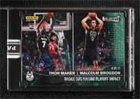 NBA Playoffs - Thon Maker, Malcolm Brogdon [Uncirculated] #/5