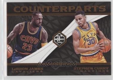 2016-17 Panini Limited - Counterparts #6 - LeBron James, Stephen Curry